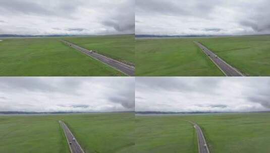 新疆赛里木湖航拍4高清在线视频素材下载