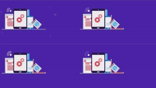 Ui Ux开发动画概念高清在线视频素材下载