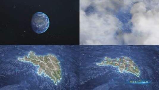 昌都-地球俯冲到区位地图高清AE视频素材下载