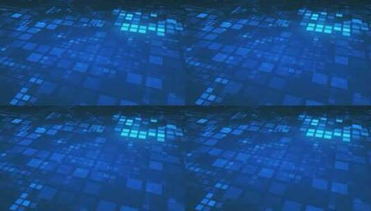 蓝色科技三大板块体系C4D饼图高清AE视频素材下载