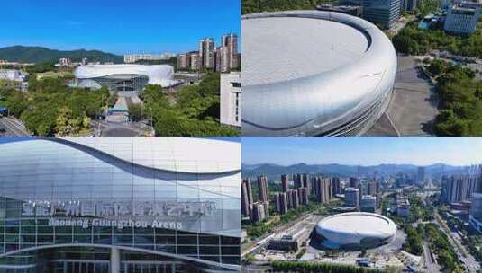 宝能广州国际体育演艺中心高清在线视频素材下载