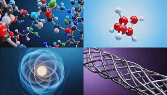 分子结构 原子模型 新型材料 纳米新材料高清在线视频素材下载