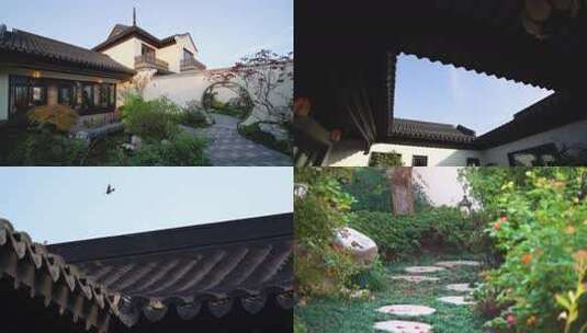 中式院子高清在线视频素材下载