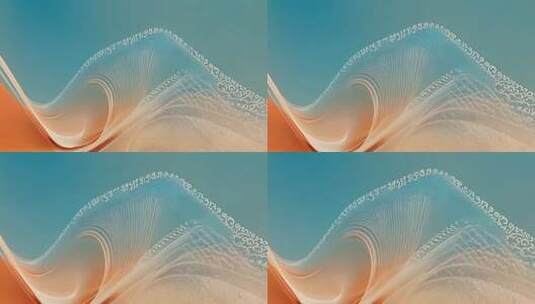 抽象动感数字波浪背景素材高清在线视频素材下载
