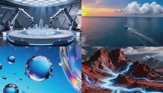 科技与自然的共生之舞高清在线视频素材下载