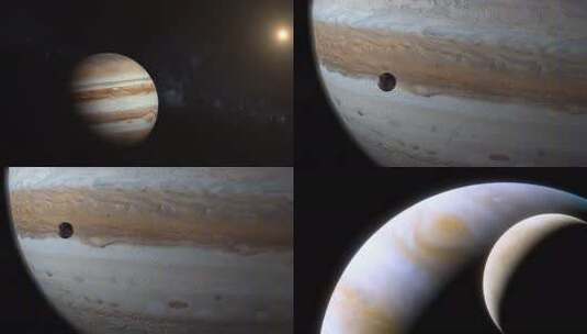 木星特写画面高清在线视频素材下载