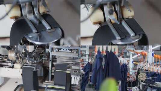 服装厂，服饰生产，挂机，服装加工，纺织厂高清在线视频素材下载