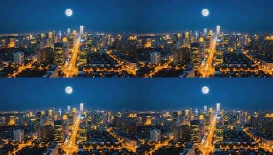 万家灯火过年小区团圆团聚居民楼春节夜晚高清在线视频素材下载