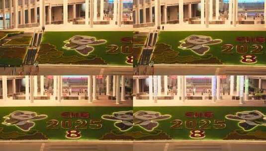 2025第八届进博会 国家会展中心 夜景 空镜高清在线视频素材下载