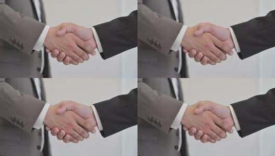 商务人士握手合作场景高清在线视频素材下载