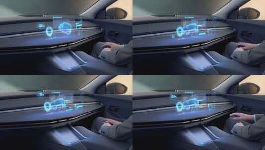 车内高科技智能交互系统展示高清在线视频素材下载