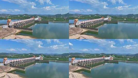 4K清远市飞来峡大坝水利枢纽22高清在线视频素材下载