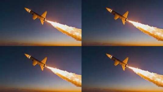 夜空中飞行的喷气式飞机高清在线视频素材下载