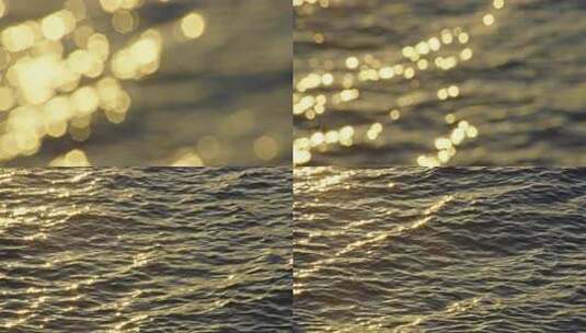 金色光斑背景素材海浪高清在线视频素材下载