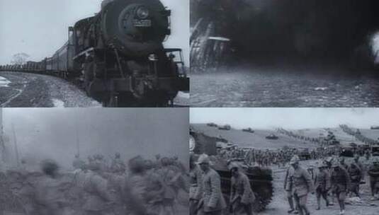 解放战争 三大战役高清在线视频素材下载