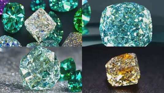 多彩宝石微距特写素材高清在线视频素材下载