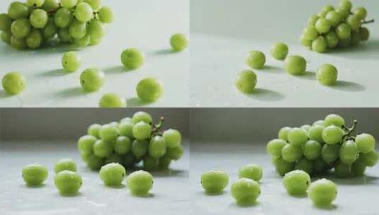 绿葡萄特写素材高清在线视频素材下载
