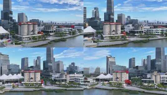 上海徐汇西岸高清在线视频素材下载