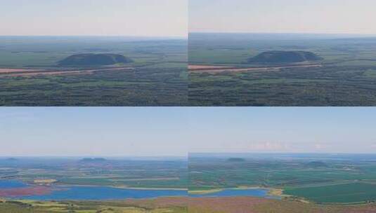 4k航拍五大连池火山群高清在线视频素材下载