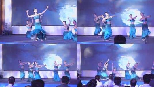 女性舞台舞蹈表演高清在线视频素材下载