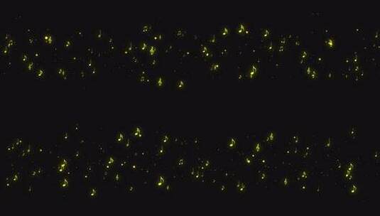 金色音符飘飞高清在线视频素材下载