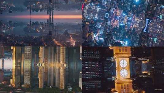 上海天空之城镜像城市高清在线视频素材下载