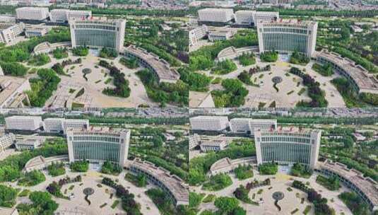 长安大学学校航拍高清在线视频素材下载