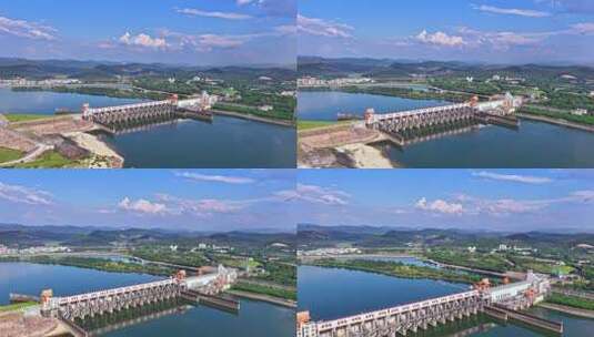 4K清远市飞来峡大坝水利枢纽17高清在线视频素材下载