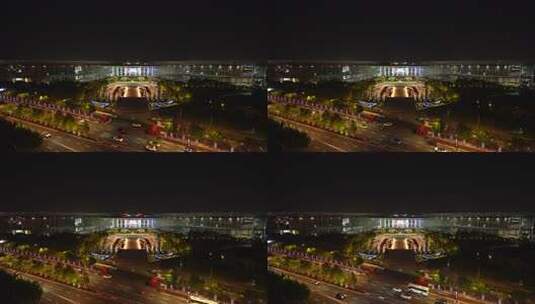 2025第八届进博会 国家会展中心 夜景 空镜高清在线视频素材下载