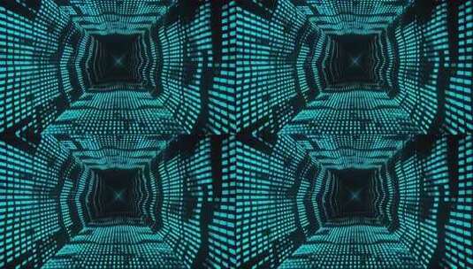 科技感蓝色隧道背景素材高清在线视频素材下载