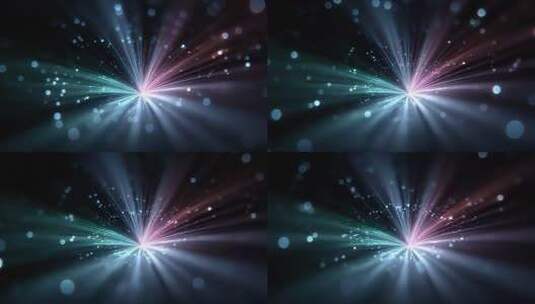 光芒四射汇聚一点绽放科技未来感高清在线视频素材下载