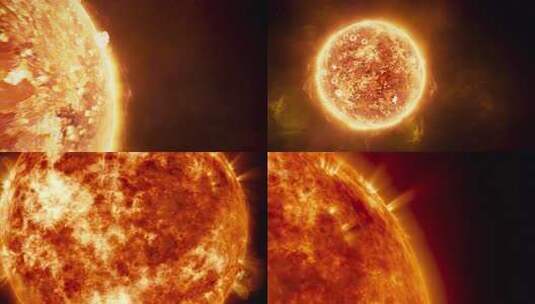 太阳表面火焰特效素材高清在线视频素材下载