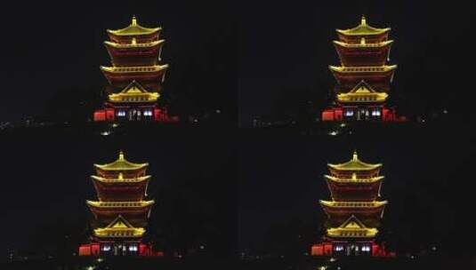 江西景德镇陶阳里景区龙珠阁高清在线视频素材下载