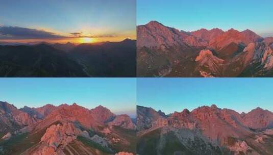 山地自然风光航拍素材高清在线视频素材下载