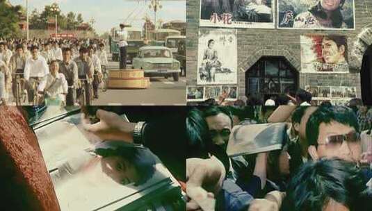 80年代电影市场 海报 大家电影高清在线视频素材下载