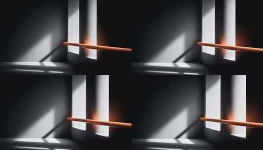 极简空间光影流动下的城市建筑美学高清在线视频素材下载