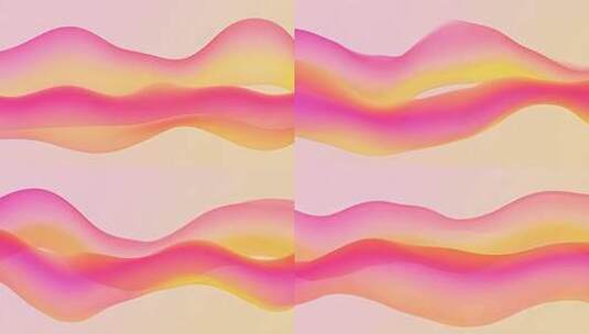 渐变色彩抽象动感波浪画面高清在线视频素材下载