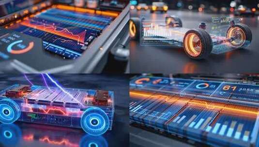 新能源汽车底盘技术 智能电动汽车科技展示高清在线视频素材下载