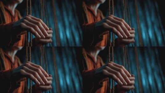 人手拨动琴弦感受音乐的律动高清在线视频素材下载