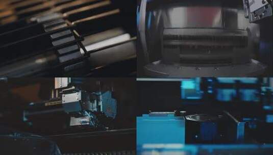 智慧工厂智能车间工业芯片制造自动化4k高清在线视频素材下载