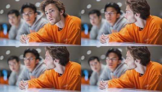 团队协作分析数据共同探讨方案高清在线视频素材下载