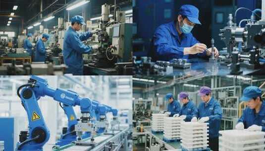 手机生产流水线手机工厂组装流水线高清在线视频素材下载