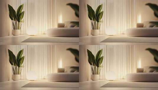 温馨舒适现代极简家居生活场景高清在线视频素材下载