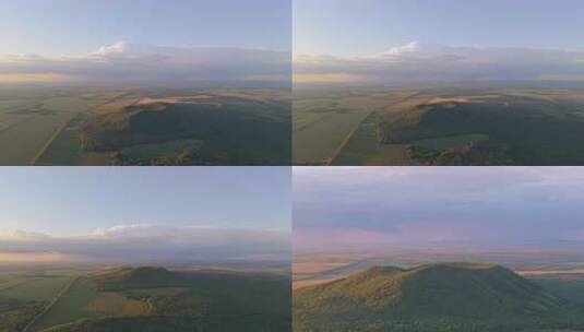 4k航拍五大连池格拉球山天池高清在线视频素材下载