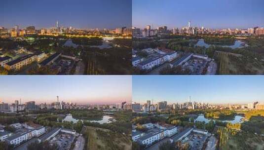 【8K】北京红领巾公园日出高清在线视频素材下载