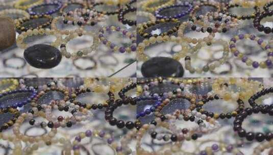 多彩珠串与宝石素材高清在线视频素材下载