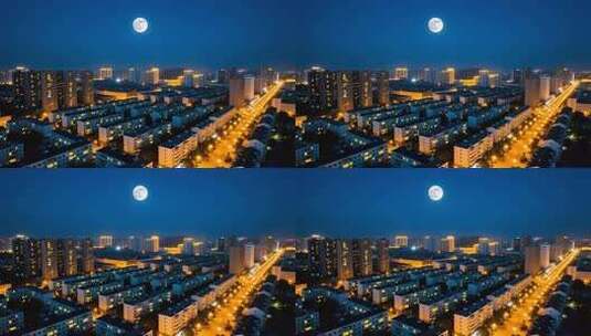 万家灯火过年小区团圆团聚居民楼春节夜晚高清在线视频素材下载