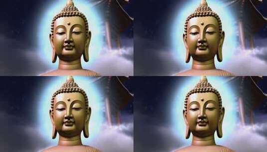 佛像特写及古风背景画面高清在线视频素材下载