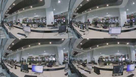 电视台播出监看机房 延时拍摄素材高清在线视频素材下载