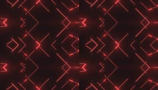 红色线条科技感背景素材高清在线视频素材下载